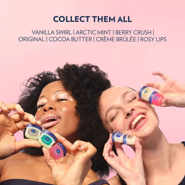 Vaseline Lip Therapy Mini Lip Balm - Rosy - Travel Size - 0.25oz