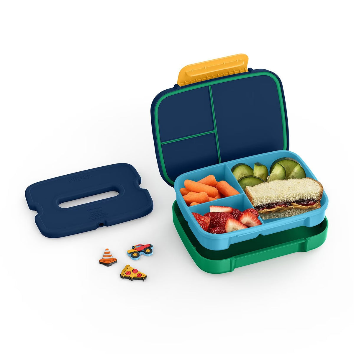 Ello Benni Kids Bento Lunch Box with Carry Handle & Ice Pack