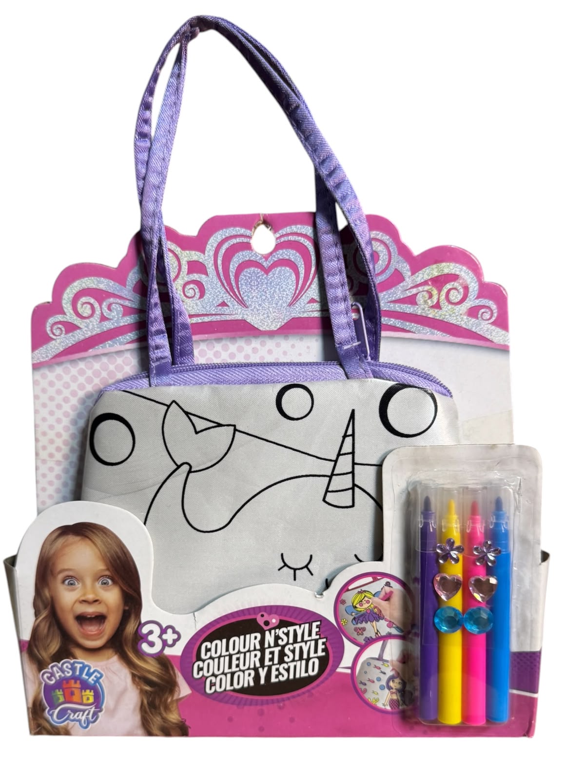 Cartera para Colorear Niña Castle Craft