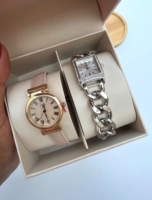 Set 2 Relojes Dama Beverly Hills Polo Club