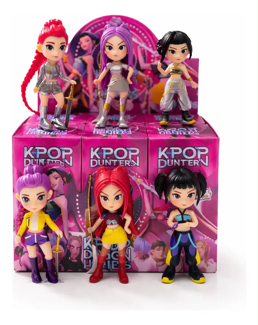 Cajita Sorpresa Muñeca Niña Kpop Demon Hunters