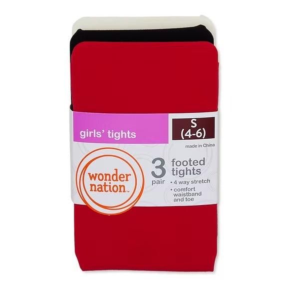 3 Pack Medias Niña Wonder Nation