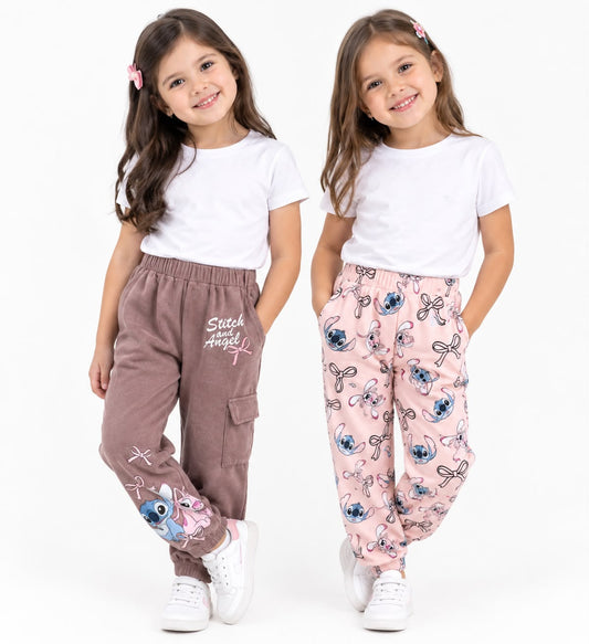 Set 2 Joggers Stitch Niña Disney