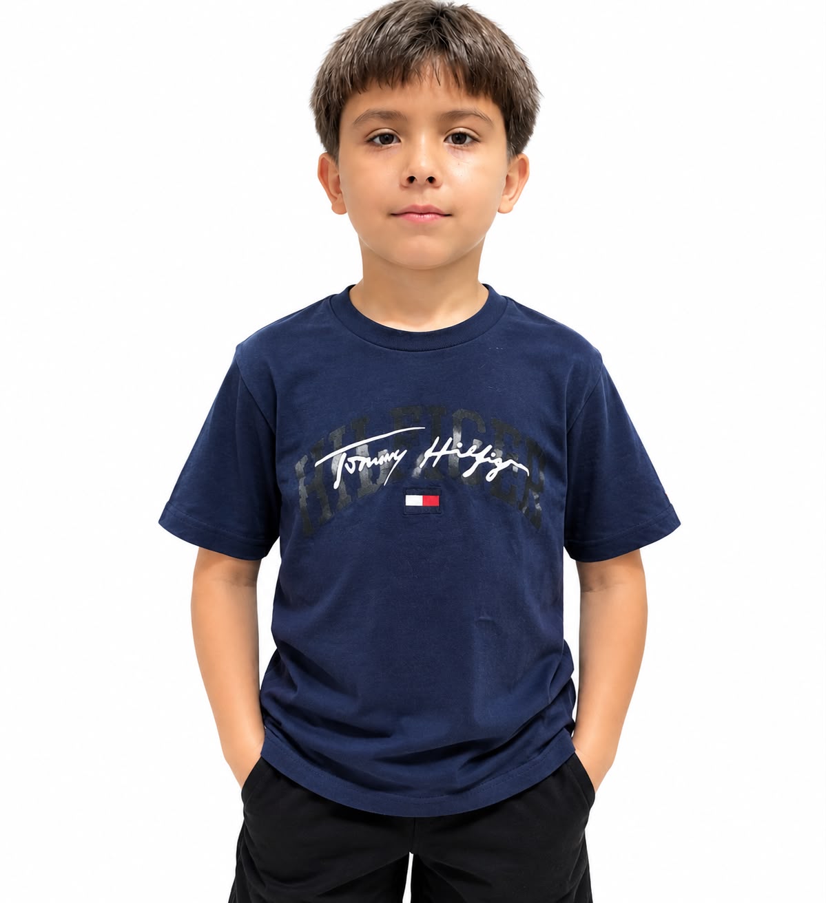 Camisa Azul Navy Niño Tommy Hilfiger