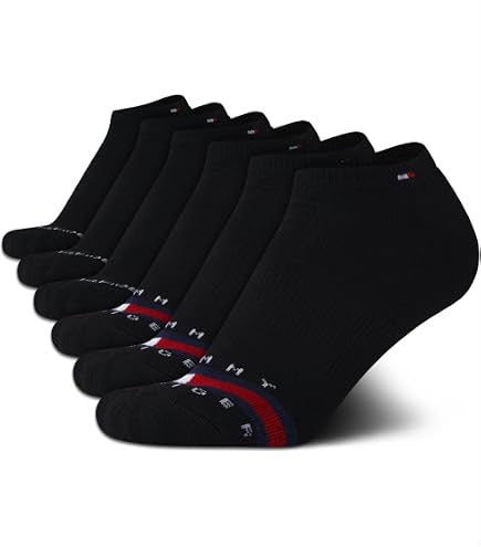 6 Pack Calcetines Negros Adultos Tommy Hilfiger