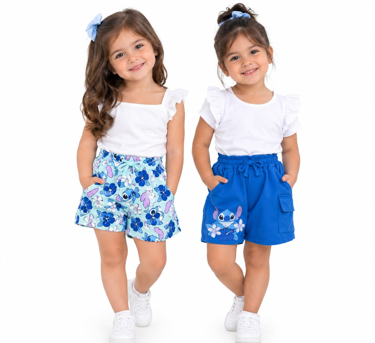 Set 2 Shorts Stitch Niña Disney