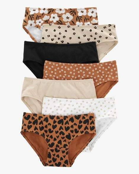 7 Pack Panties Flores Niña