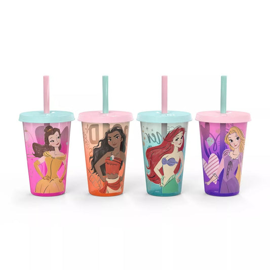 4 Pack Vasos Princesas
