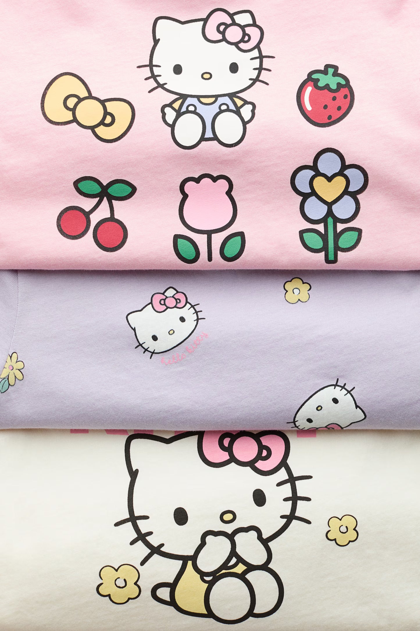 Set 3 Camisas Niña Hello Kitty H&M