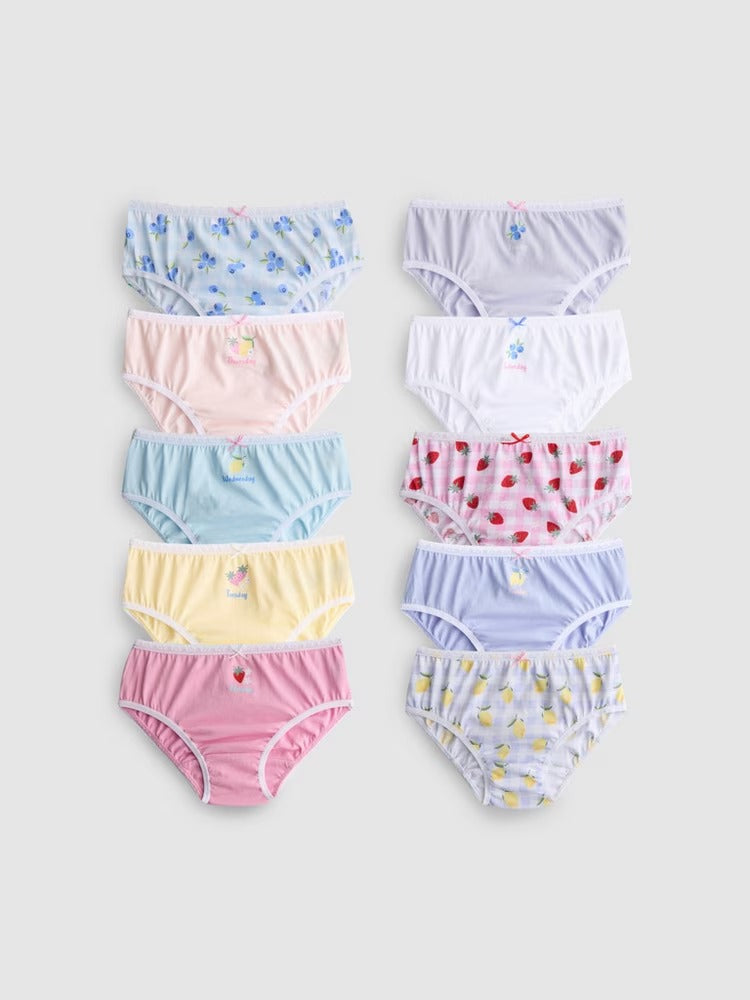 ROPA INTERIOR  PARA NIÑAS FRUTAS