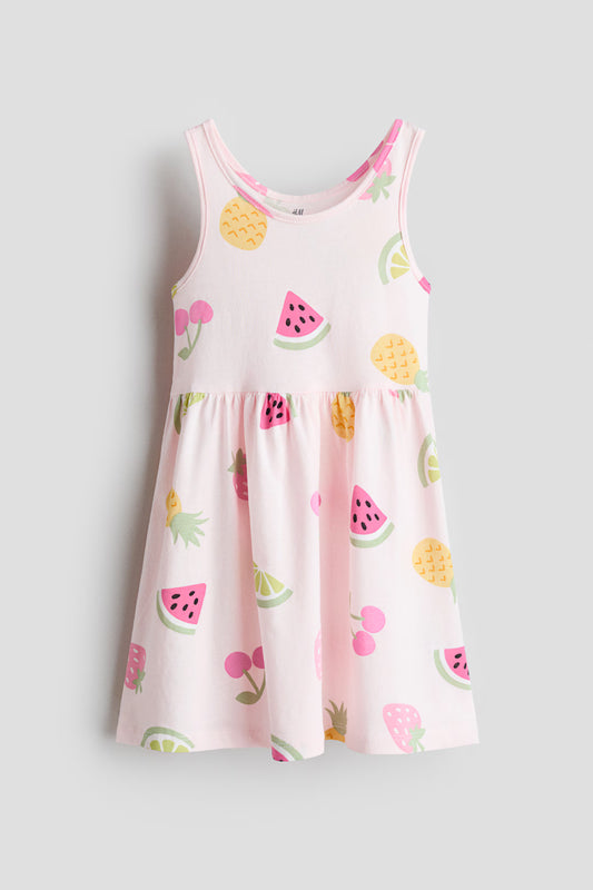 Vestido Rosa de Frutas