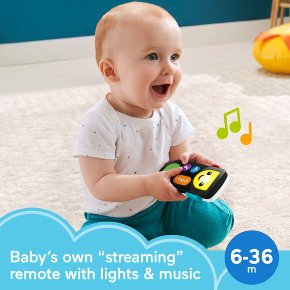 Juguete electrónico de aprendizaje remoto Fisher-Price Laugh & Learn Stream & Learn para bebés