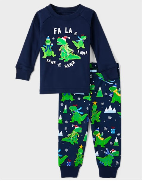 Pijama Dinosaurio Navidad