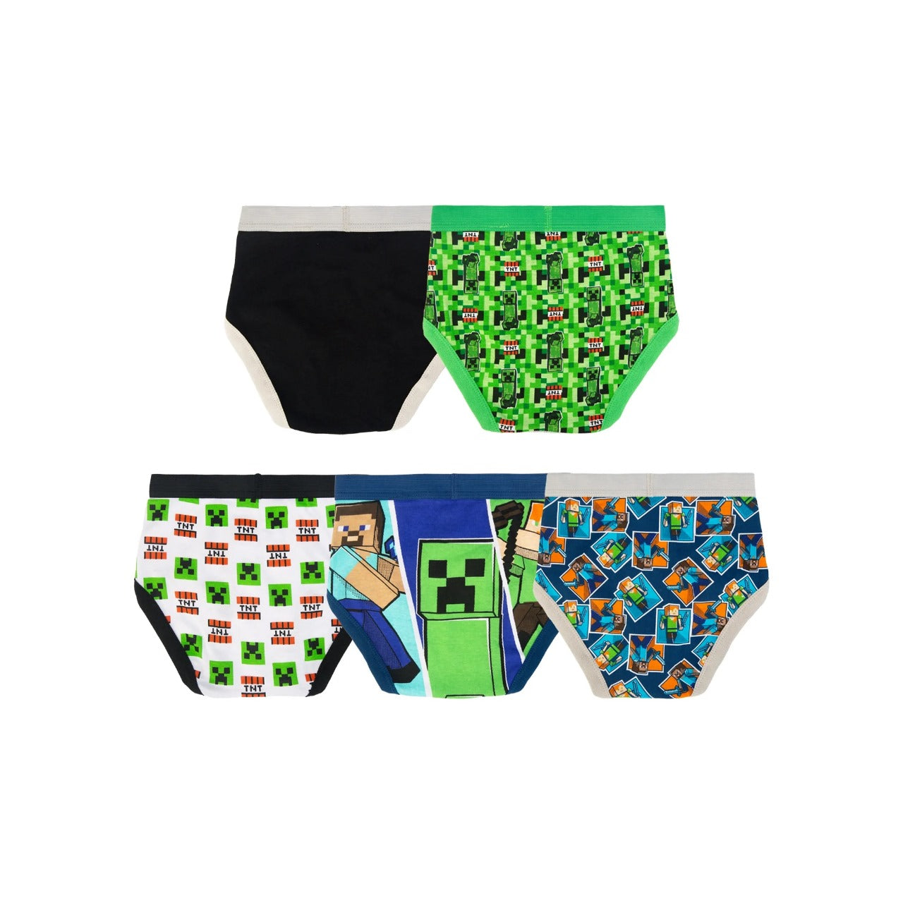5 Pack Calzoncillos Minecraft Niño