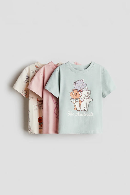 Set 3 Camisas Aristocats Niña