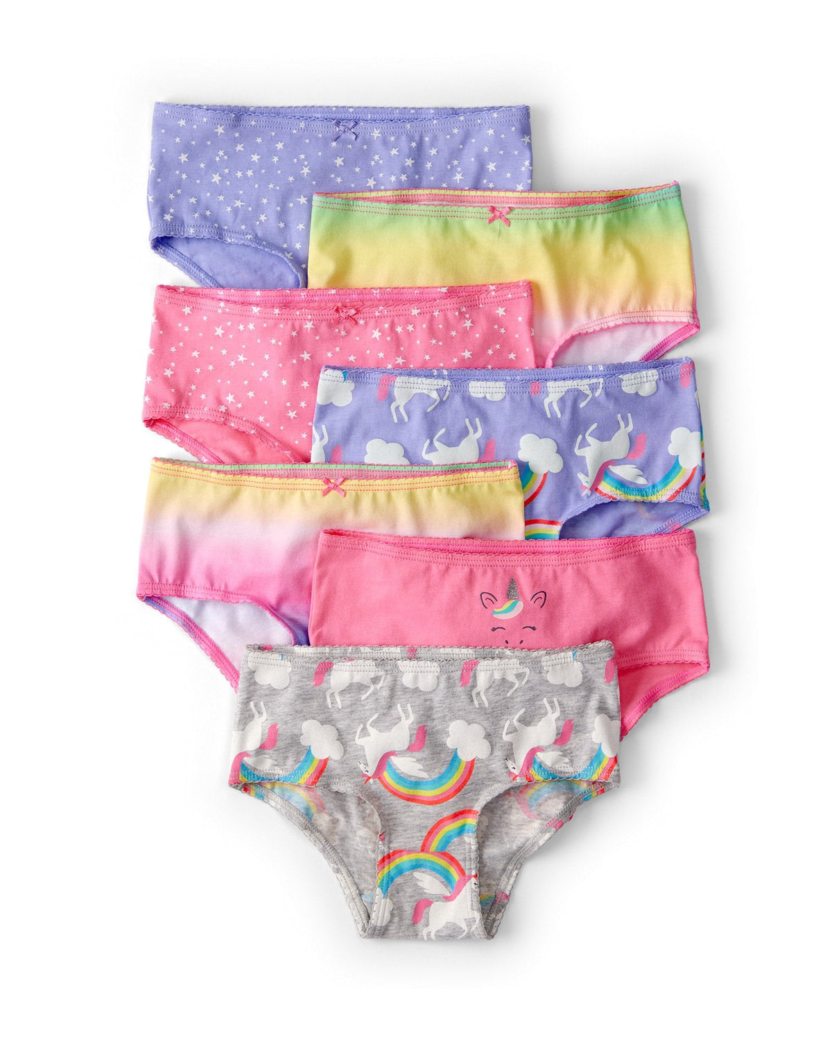 7 pack panties unicornio niña Carter's