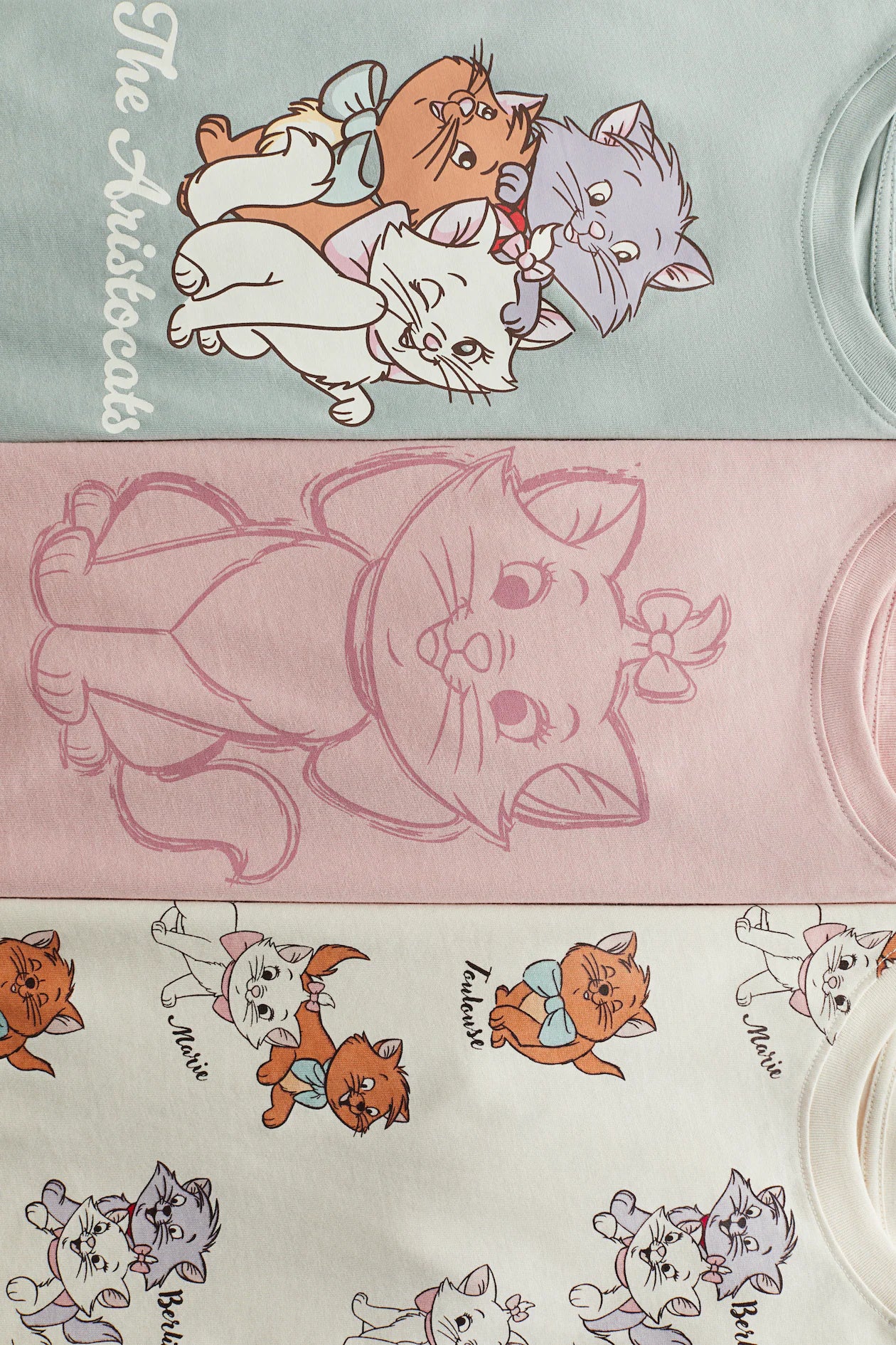Set 3 Camisas Aristocats Niña