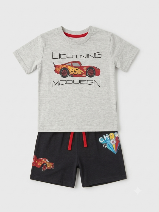 Set 2 Piezas Gris Niño Cars Disney Pixar